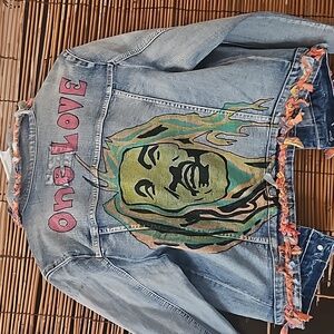 Original hand painted denim jacket. Hand painted by me